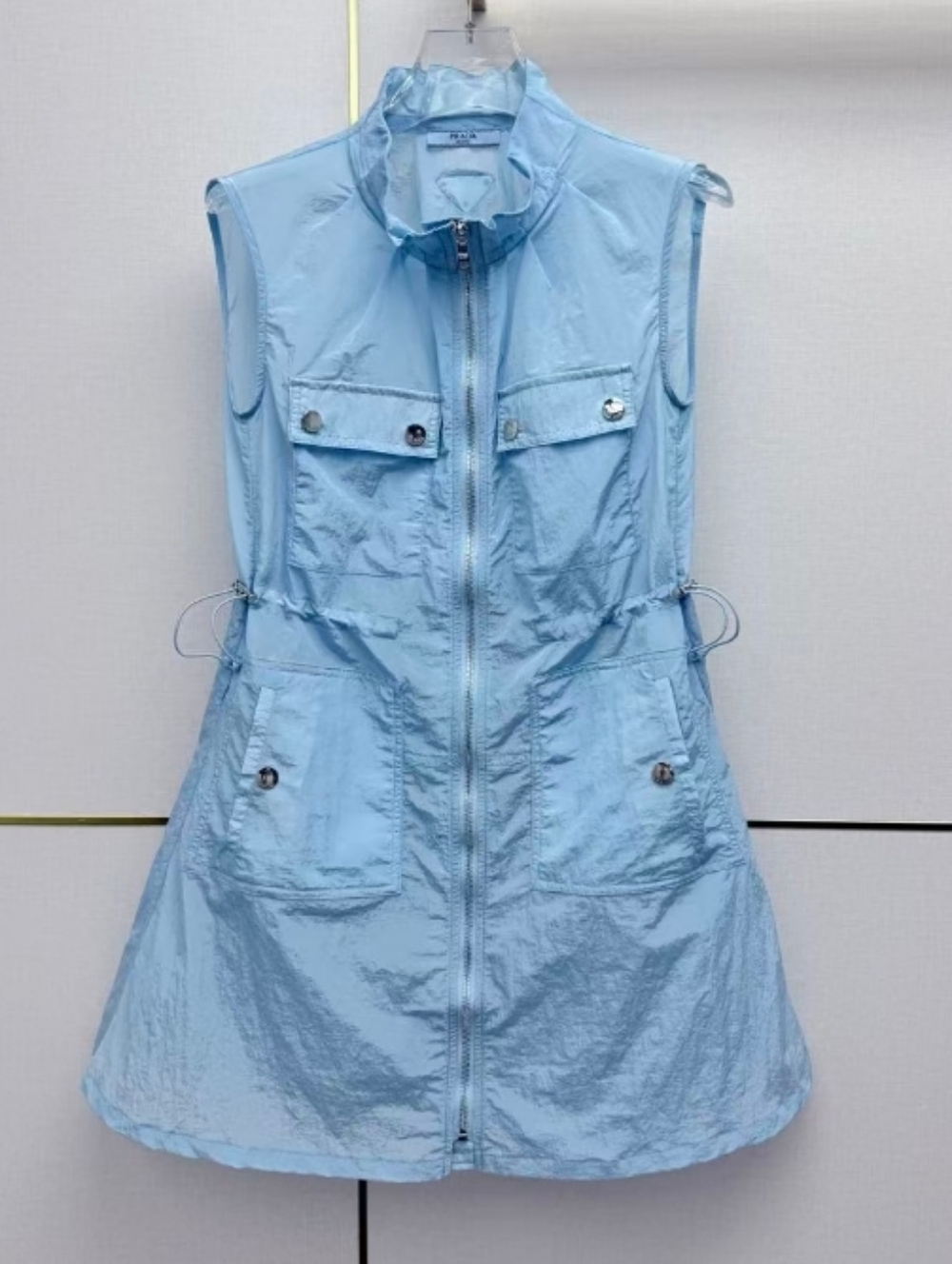Prada Light Blue Nylon Dress